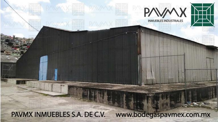 BODEGA Y PATIO DE MANIOBRAS EN RENTA 5,000m2 CERRO GORDO - 1
