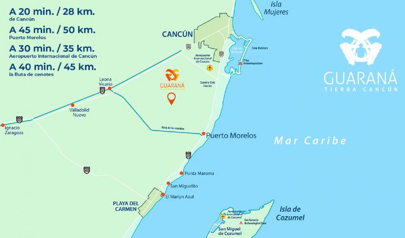 Guaraná: Terrenos de inversión desde 235m² en Cancún. - 7