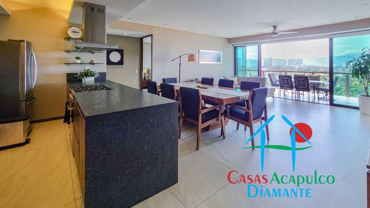 Departamento de playa con terraza y vista a las albercas — foto 3