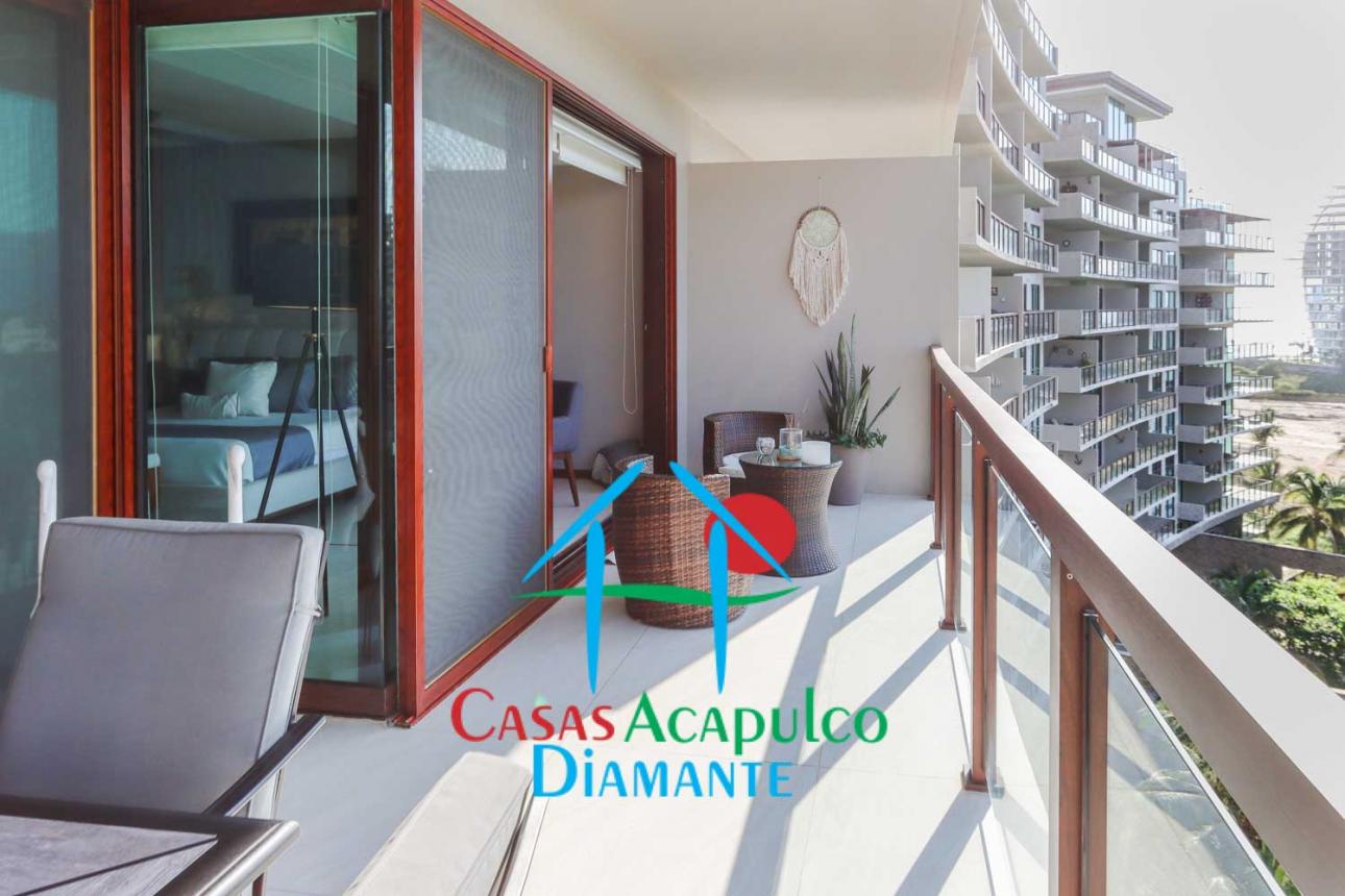 Departamento de playa con terraza y vista a las albercas — foto 6