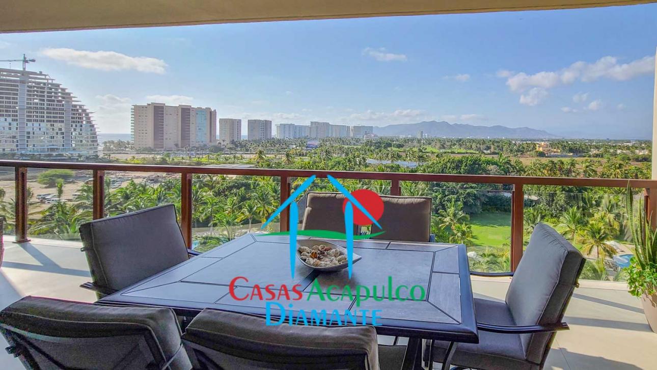 Departamento de playa con terraza y vista a las albercas — foto 7