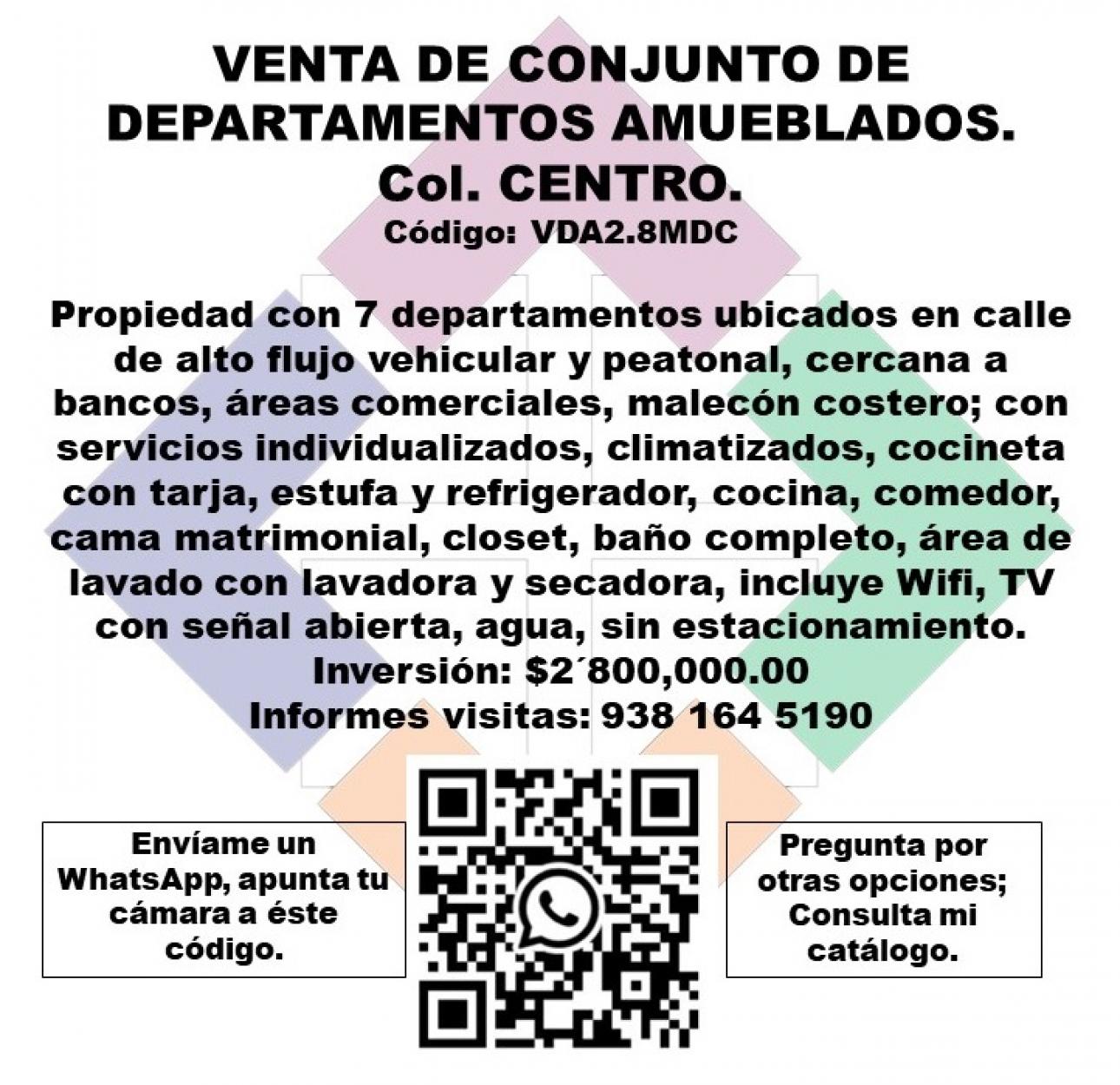 Venta de conjunto de 7 departamentos - 1