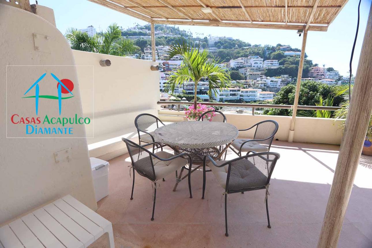 Terraza, Alberca, Asoleadero, vista al mar - 5