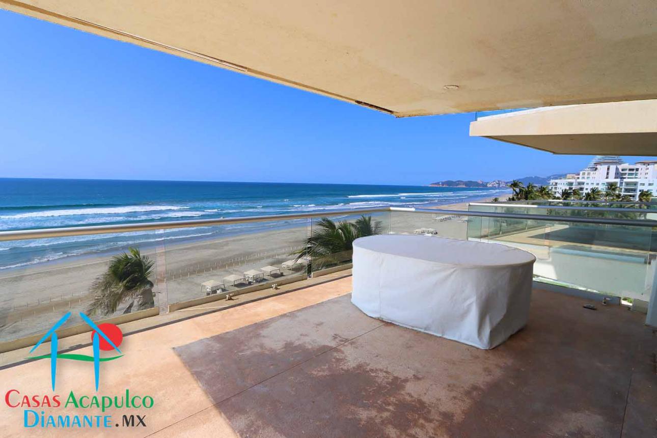 Depa de playa. Terraza Con Vista Frontal Al Mar — foto 8