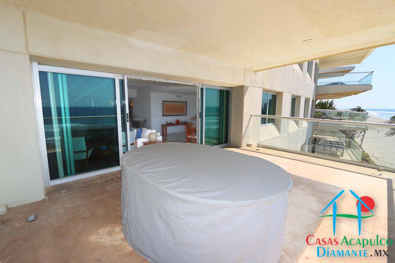 Depa de playa. Terraza Con Vista Frontal Al Mar — foto 6