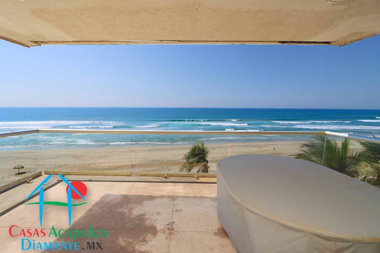 Depa de playa. Terraza Con Vista Frontal Al Mar — foto 9
