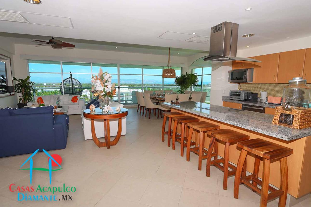 Cad Mayan View 1 806. Terraza Con Vista A Los Jardines