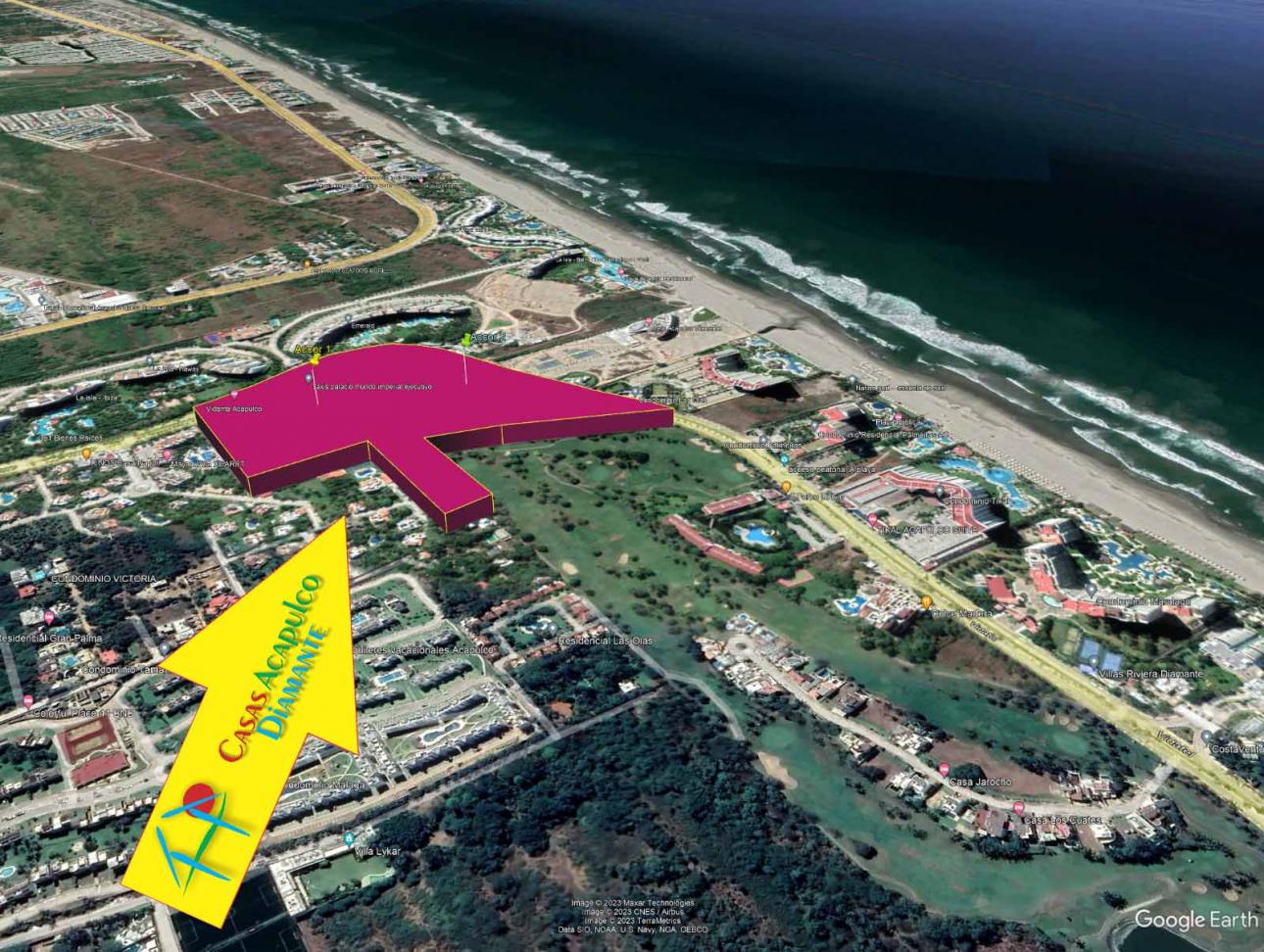 Cad Playa Diamante Terreno Acacor 1 Y 2. Uso De Suelo Mixto — foto 4