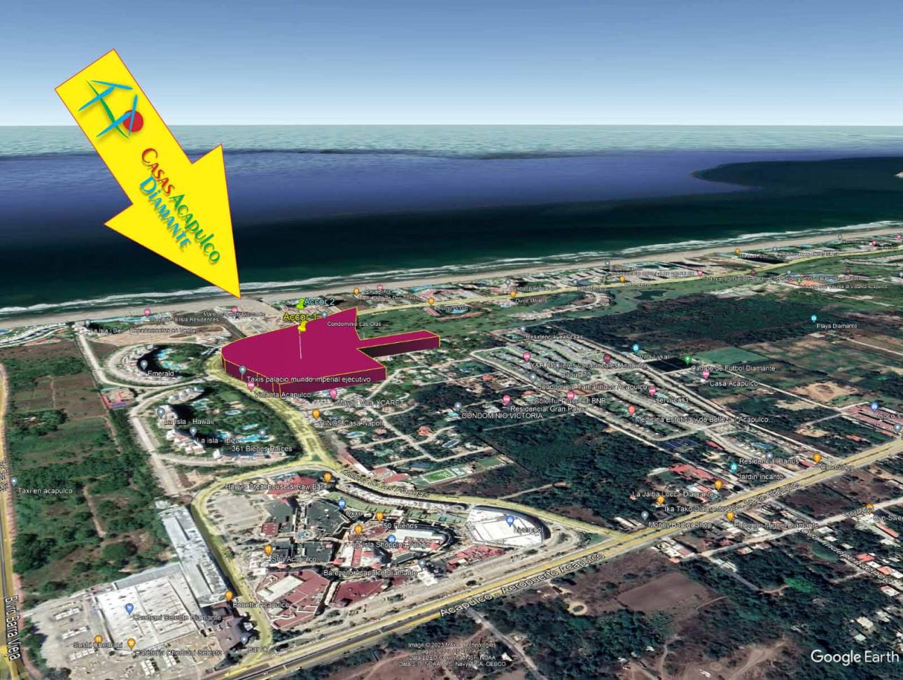 Cad Playa Diamante Terreno Acacor 1 Y 2. Uso De Suelo Mixto — foto 5