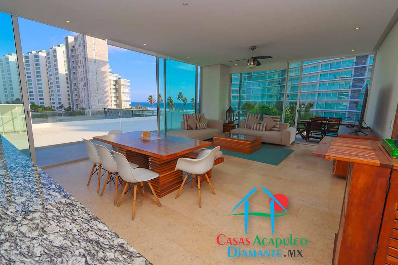 Cad Península Loft 200. Terraza Doble, Vista Parcial Al Mar