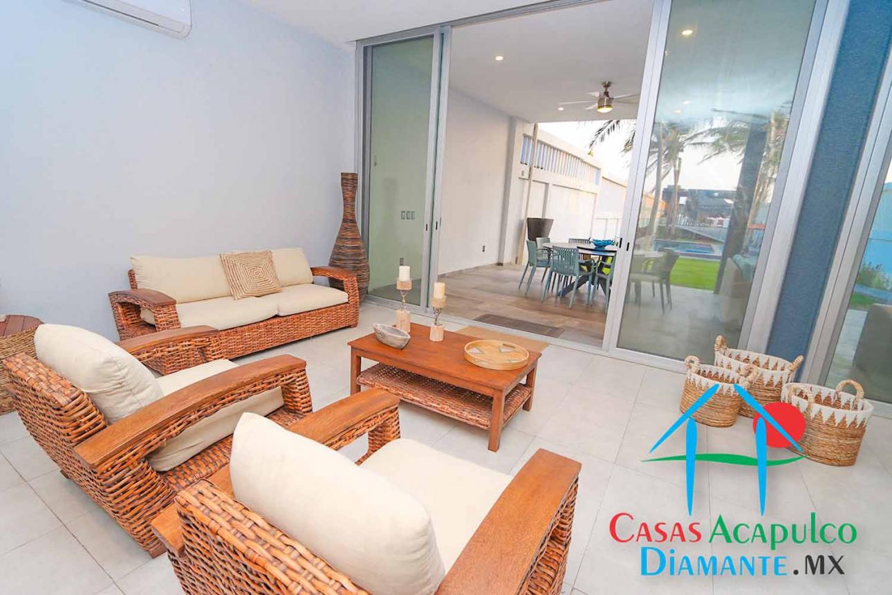 Casa con playa privada, alberca, jacuzzi — foto 5