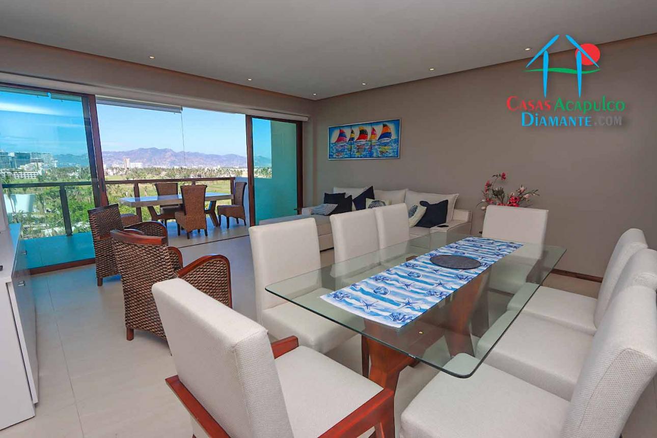 Departamento de playa con terraza y vista a las albercas — foto 2