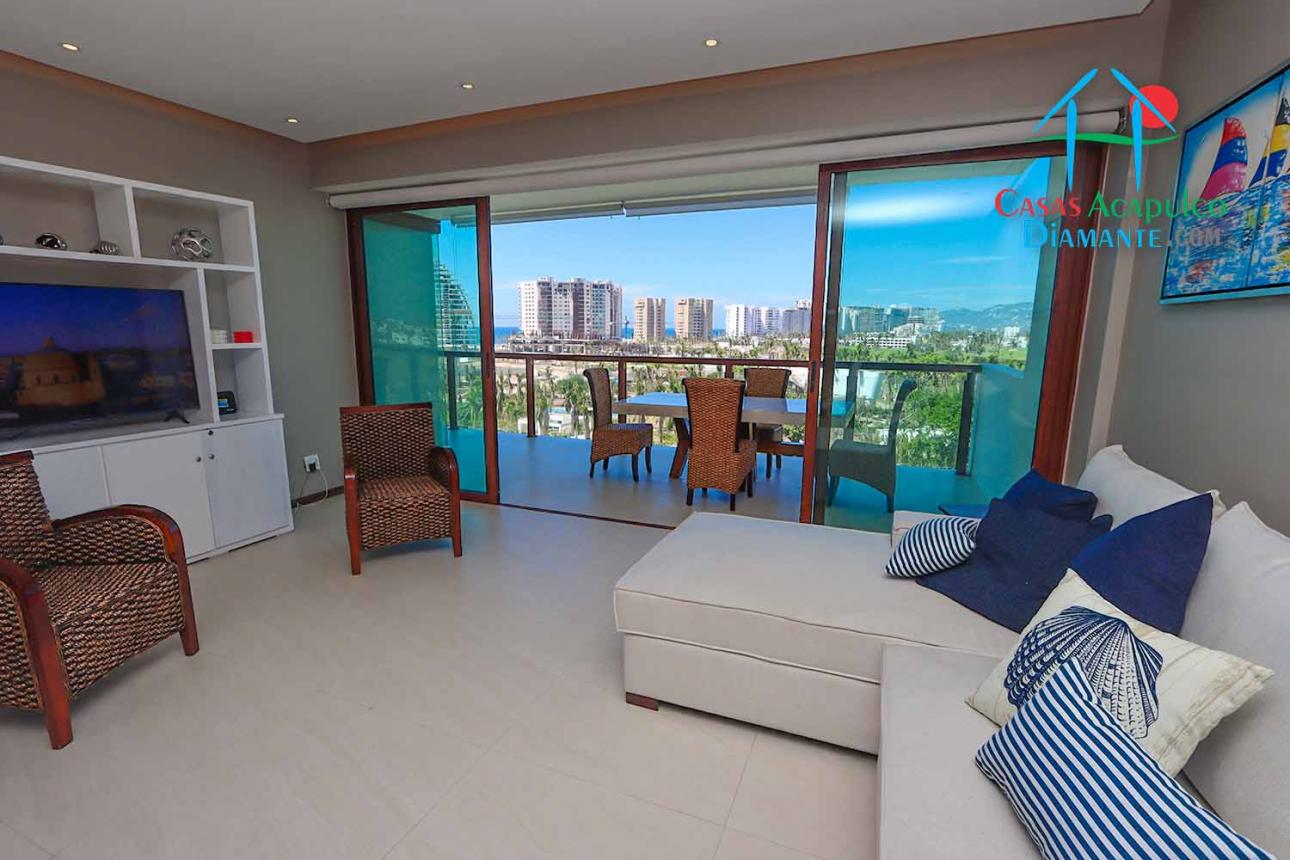 Departamento de playa con terraza y vista a las albercas — foto 4
