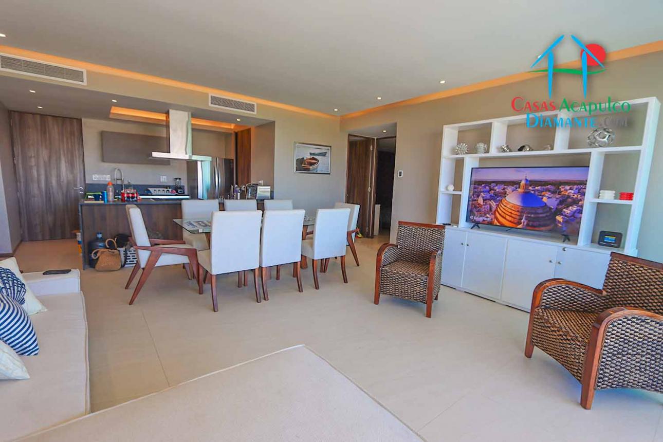 Departamento de playa con terraza y vista a las albercas — foto 5