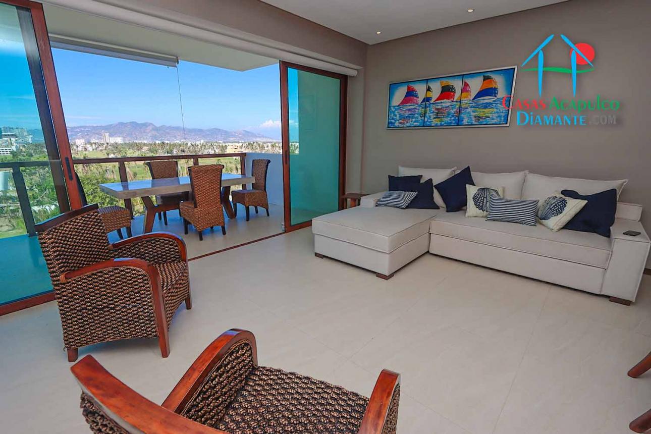 Departamento de playa con terraza y vista a las albercas — foto 6