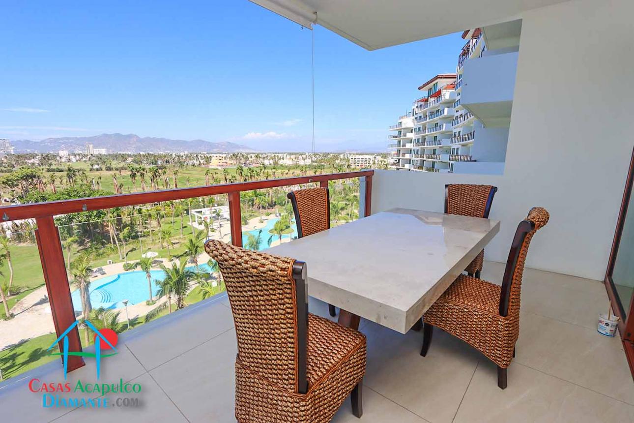 Departamento de playa con terraza y vista a las albercas — foto 10