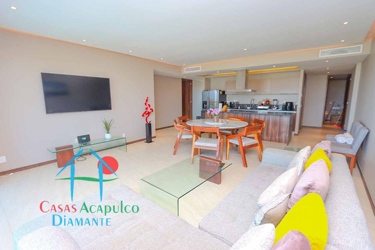 Departamento de playa con terraza y vista a las albercas — foto 3