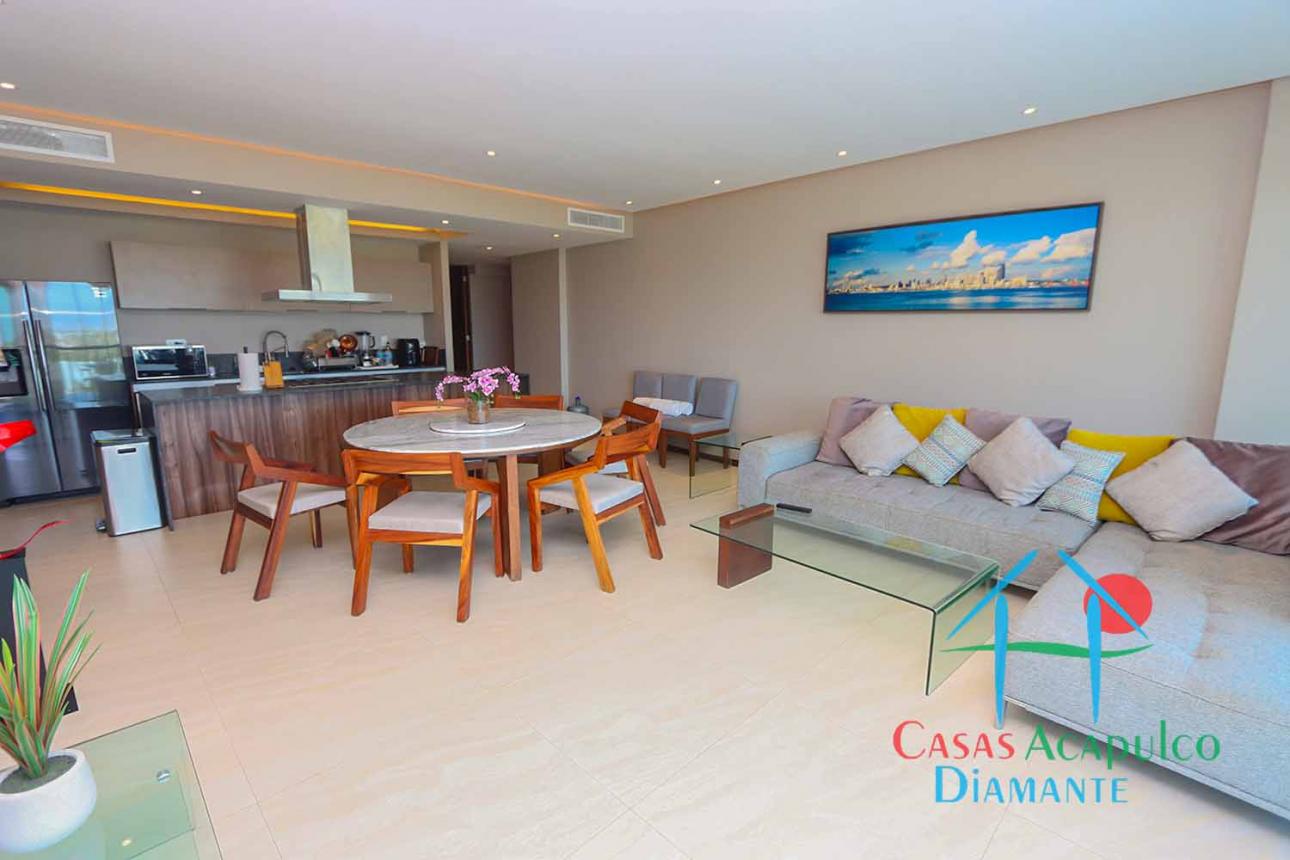 Departamento de playa con terraza y vista a las albercas — foto 4