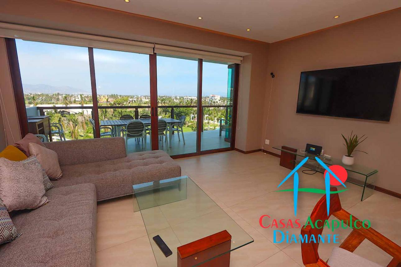 Departamento de playa con terraza y vista a las albercas — foto 2
