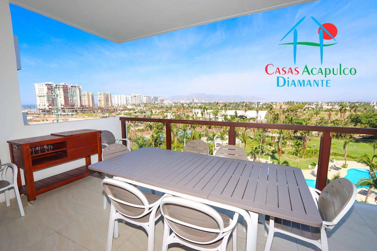 Departamento de playa con terraza y vista a las albercas — foto 6