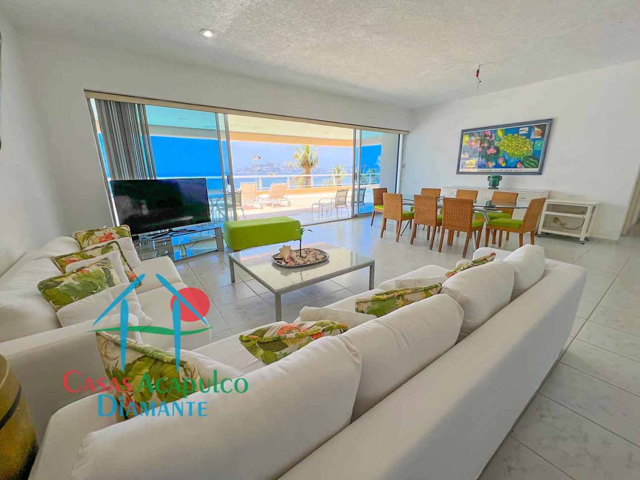 Terraza Con Vista Frontal A La Bahía De Acapulco