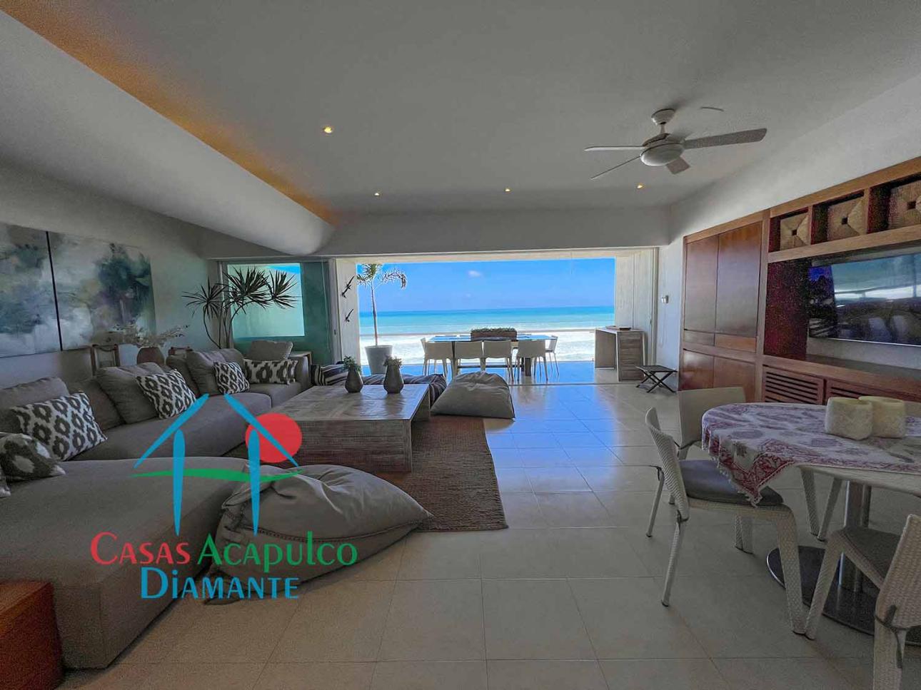 Depa con terraza y hermosa vista al mar