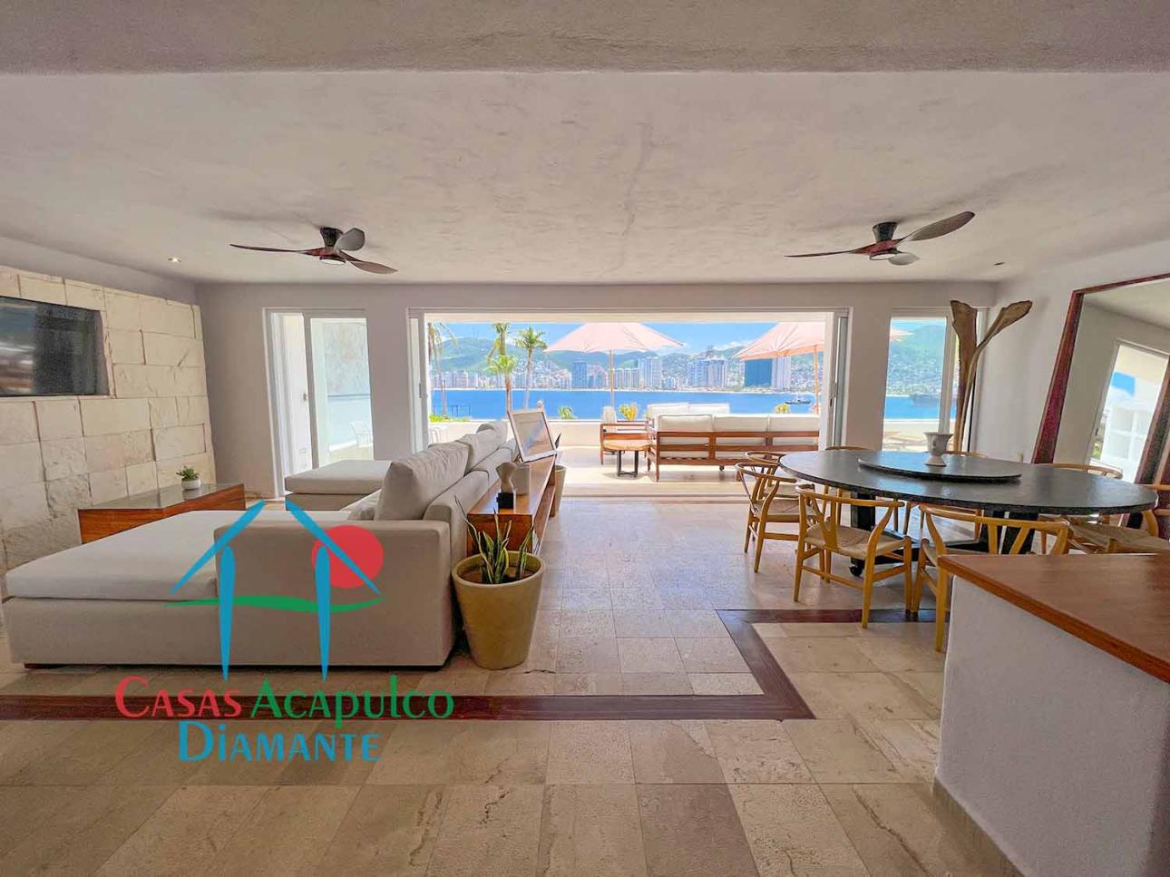 Terraza con alberca privada y vista a la bahía de Acapulco — foto 3