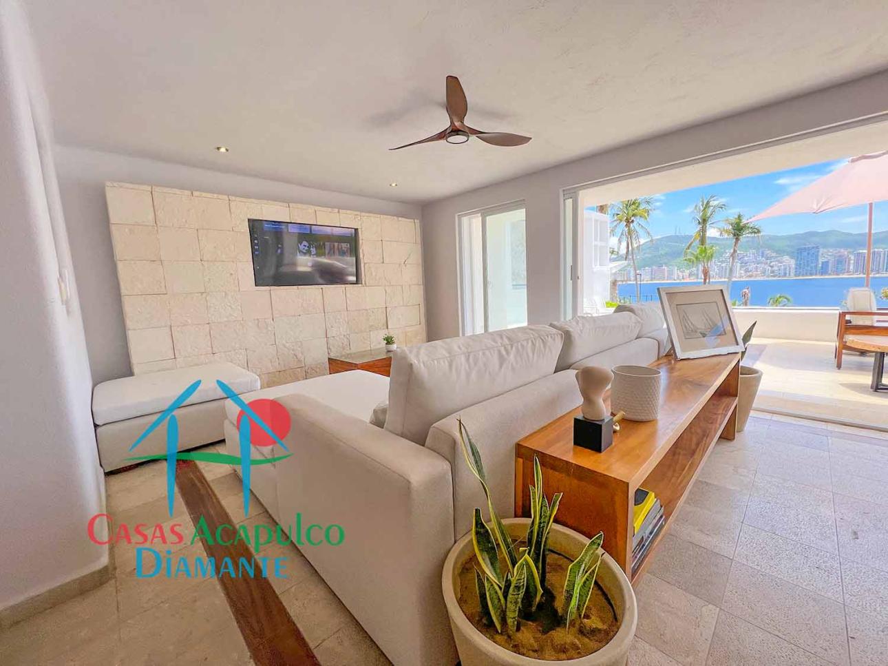 Terraza con alberca privada y vista a la bahía de Acapulco — foto 4