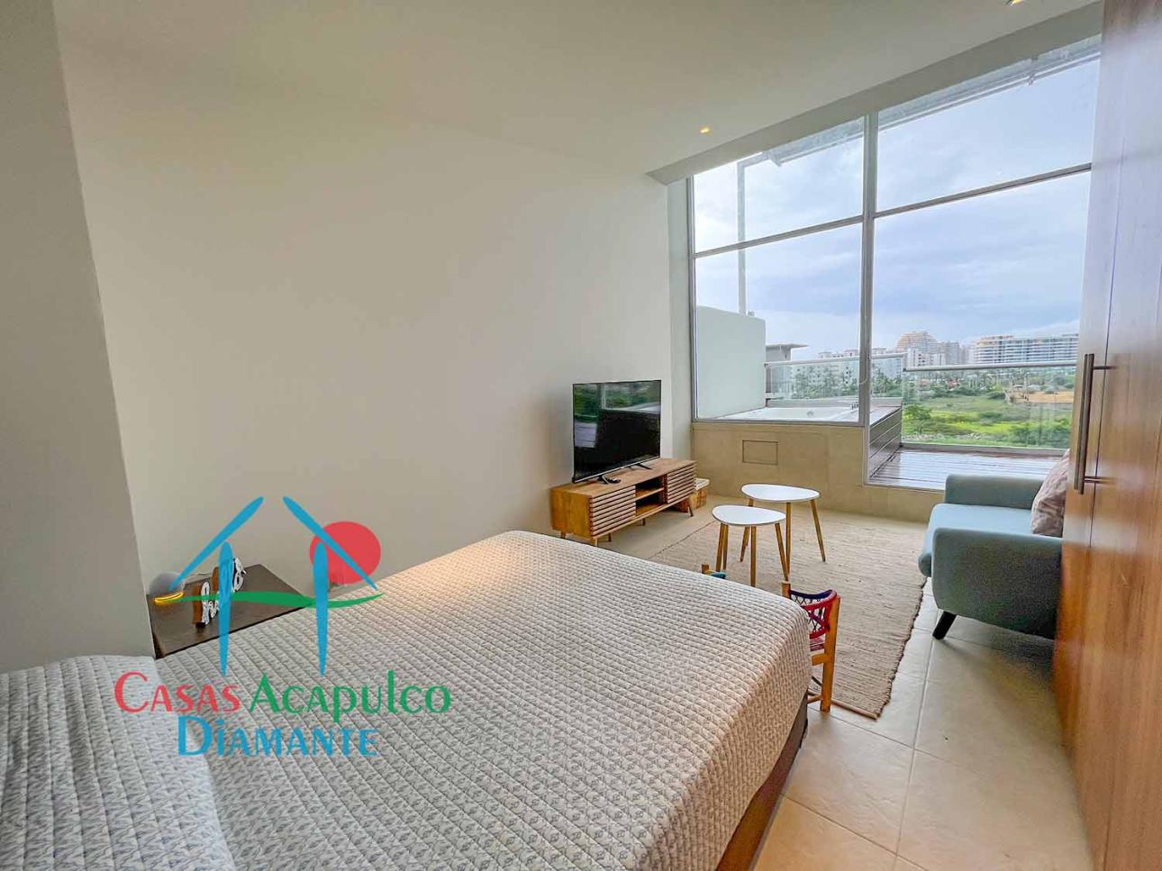 Terraza con jacuzzi privado y vista a las áreas comunes - 18