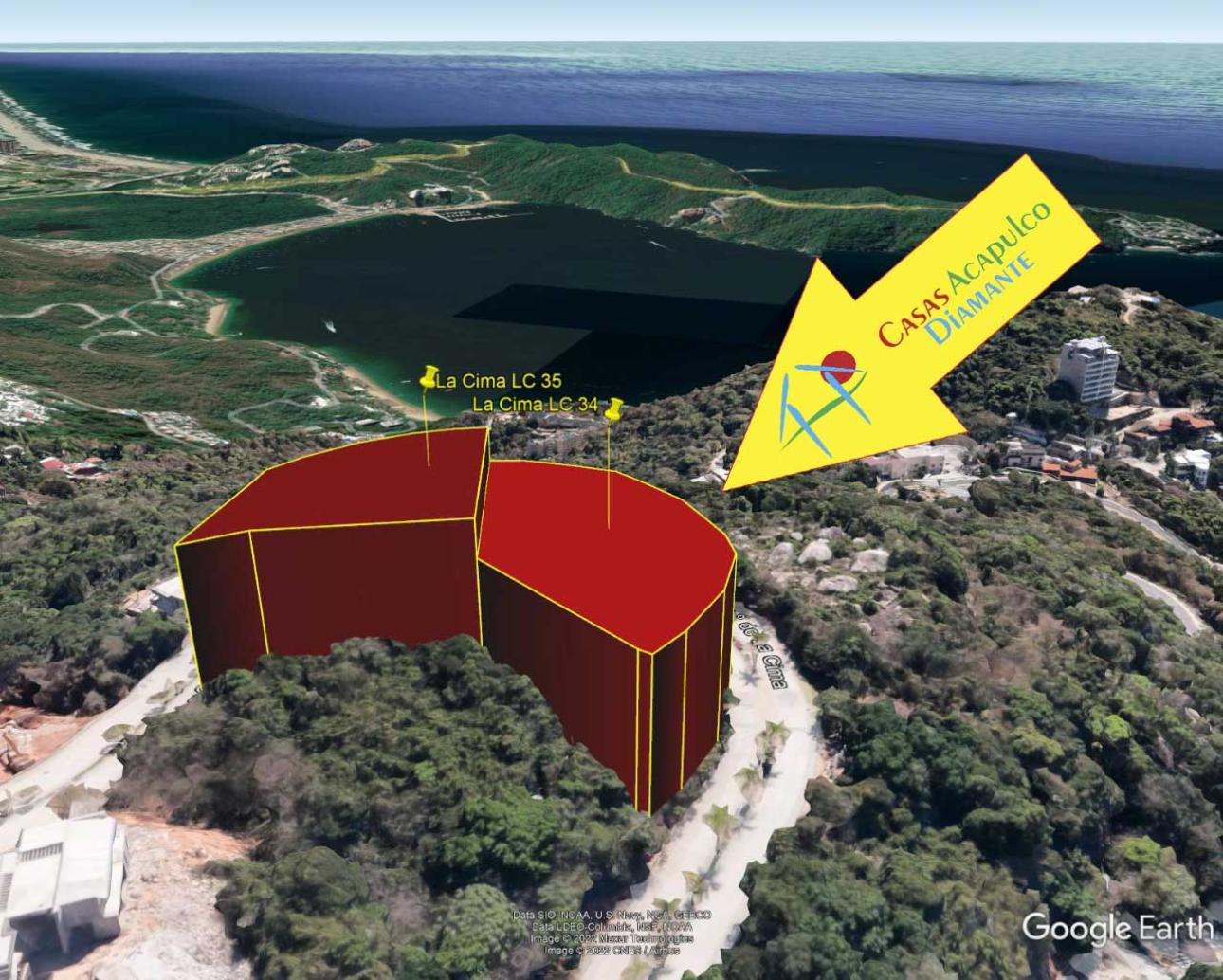 Dos lotes residenciales con vistas privilegiadas a la bahía
