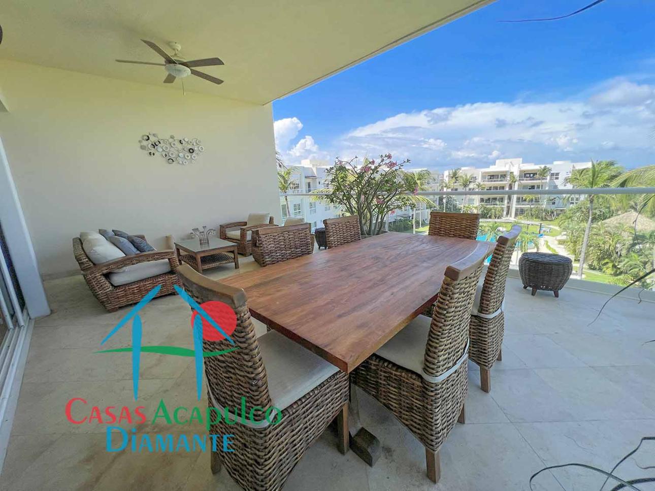 Depa con hermosa terraza y vista a las albercas — foto 7