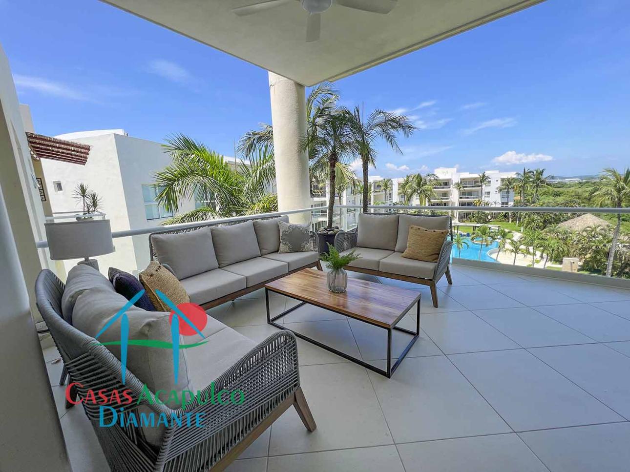 Hermosa terraza con vista a las albercas — foto 7