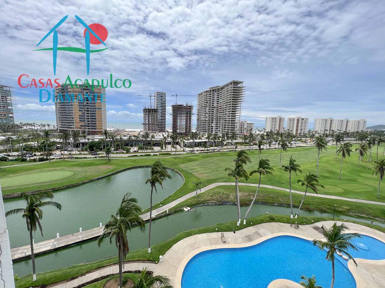Depa Con balcón, vista a las albercas y al campo de golf — foto 15
