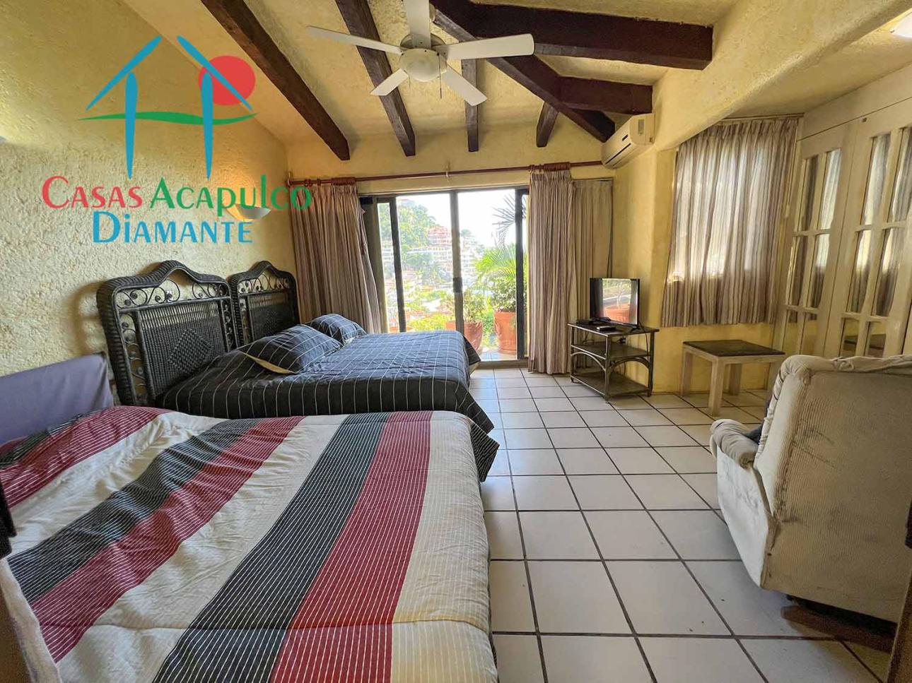 Casa con alberca privada, vista al mar, terraza con palapa - 13