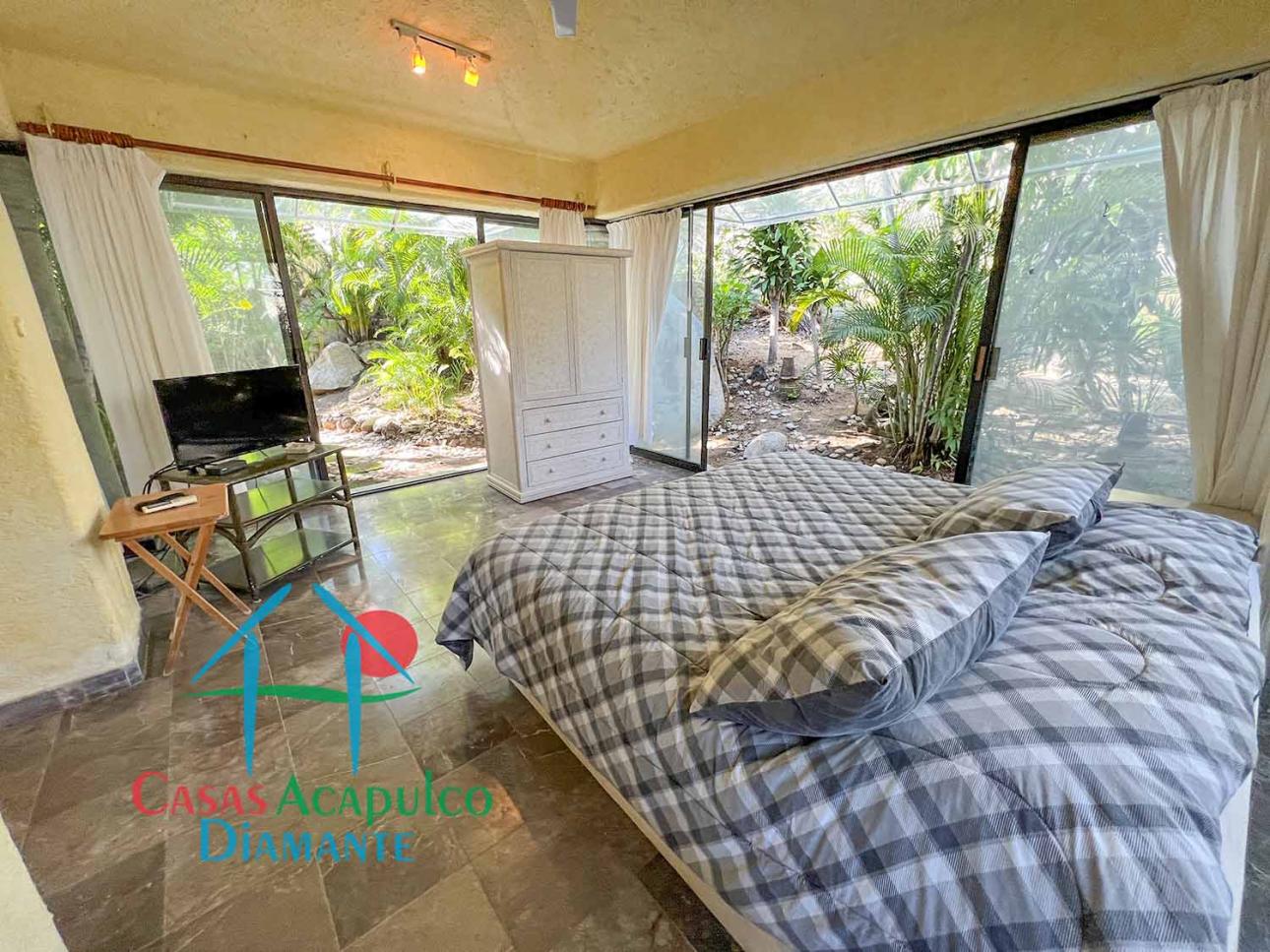 Casa con alberca privada, vista al mar, terraza con palapa - 17