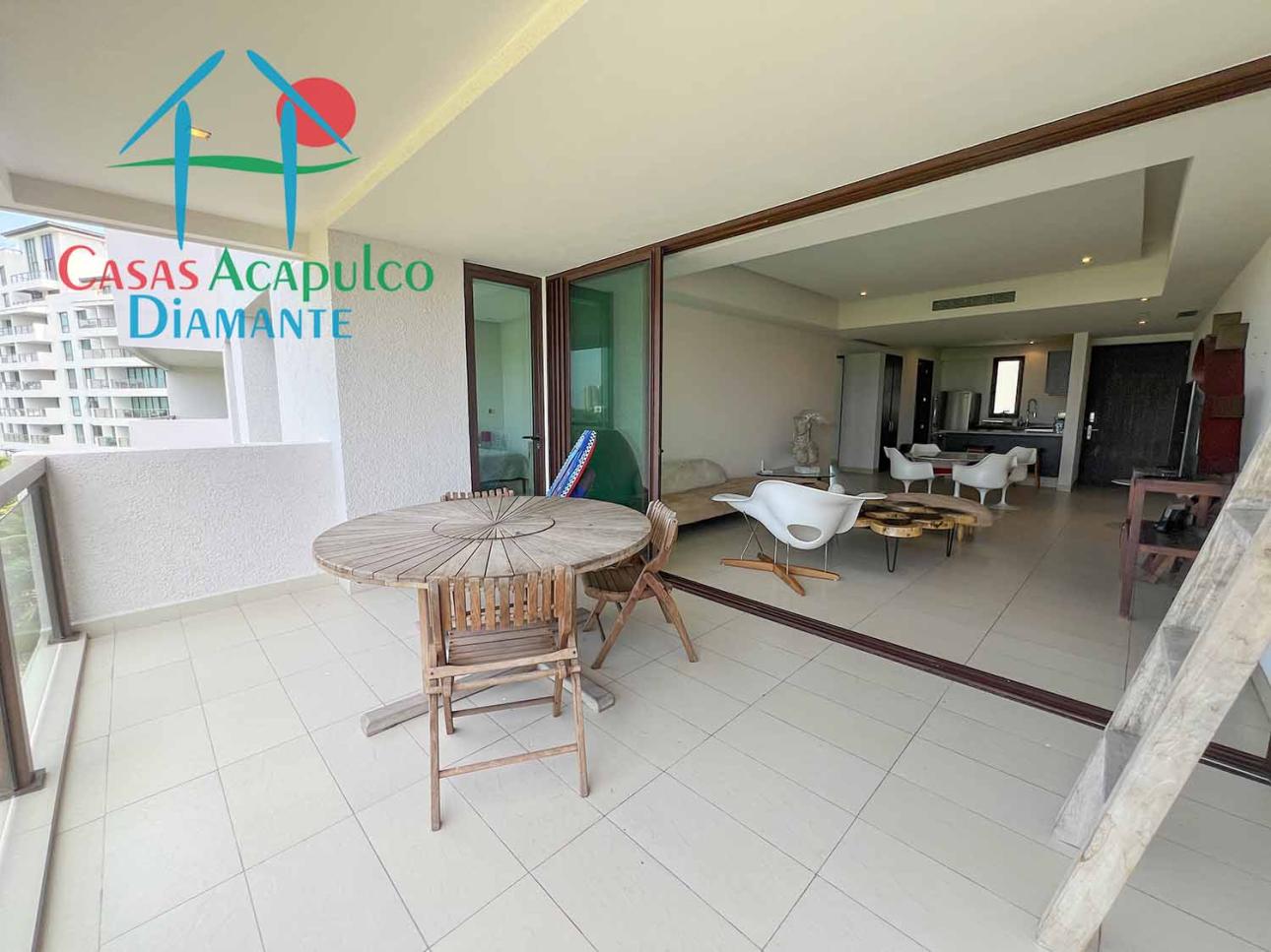 Depa en condominio de playa. Terraza con vista a la alberca — foto 10