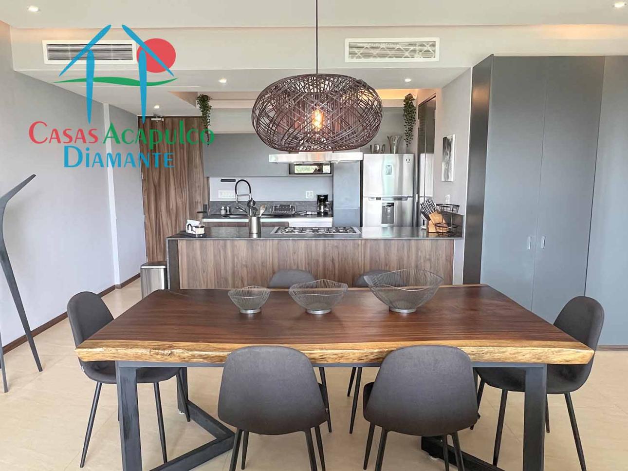 En condominio de playa. Terraza con vista a las albercas — foto 4
