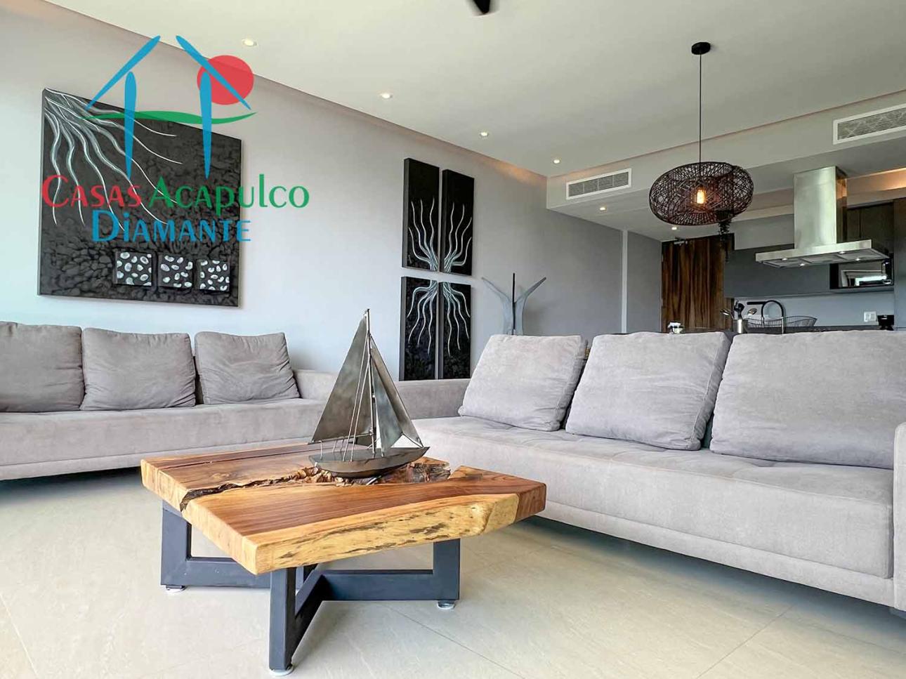 En condominio de playa. Terraza con vista a las albercas — foto 7