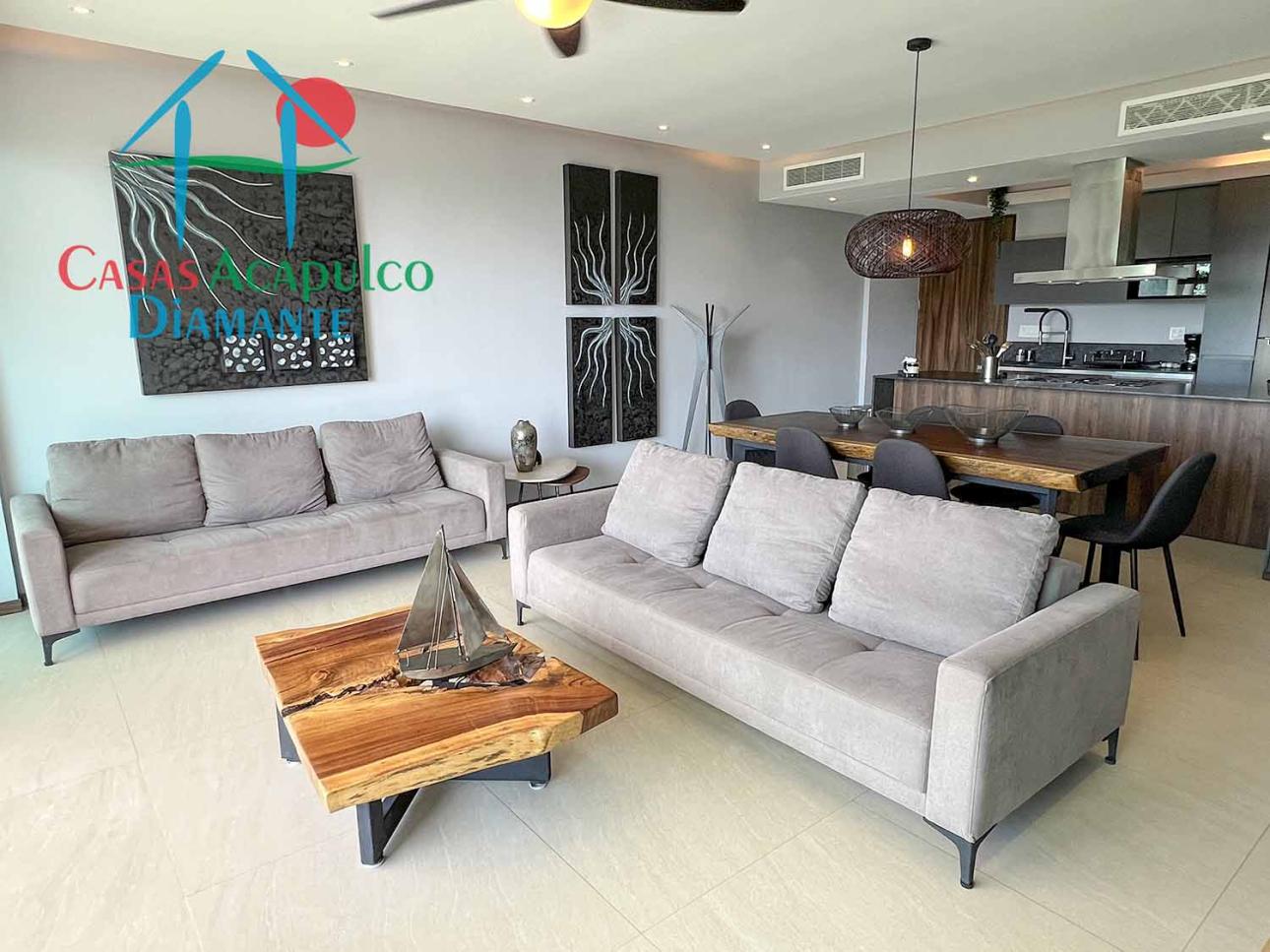 En condominio de playa. Terraza con vista a las albercas — foto 8