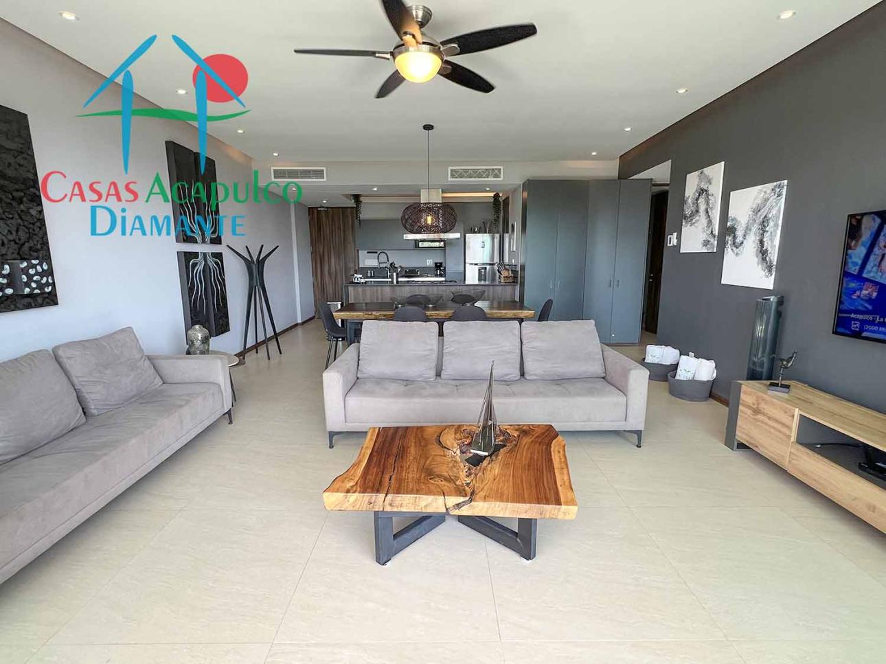 En condominio de playa. Terraza con vista a las albercas — foto 9