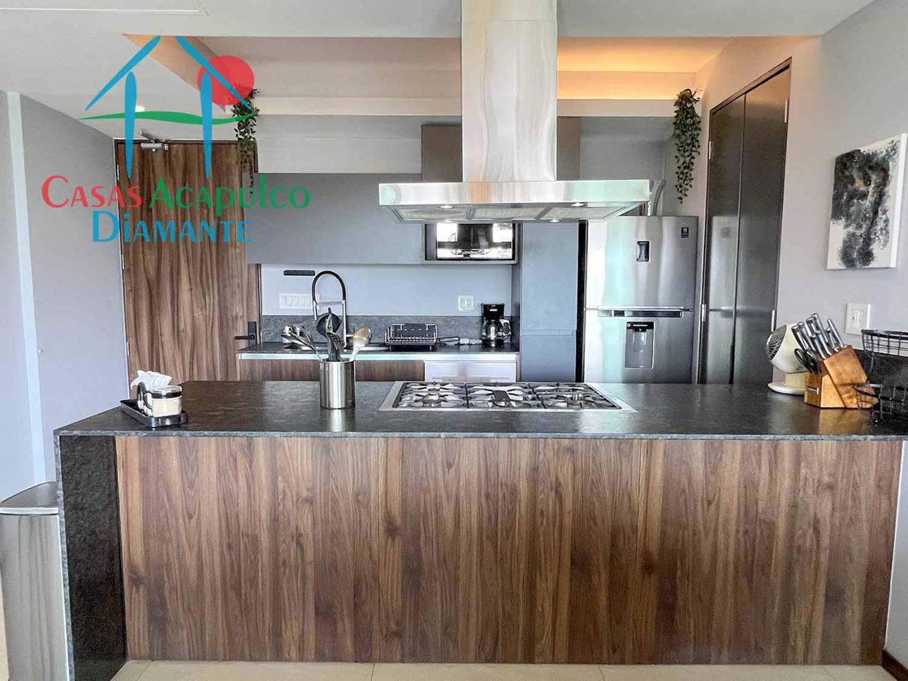 En condominio de playa. Terraza con vista a las albercas — foto 12