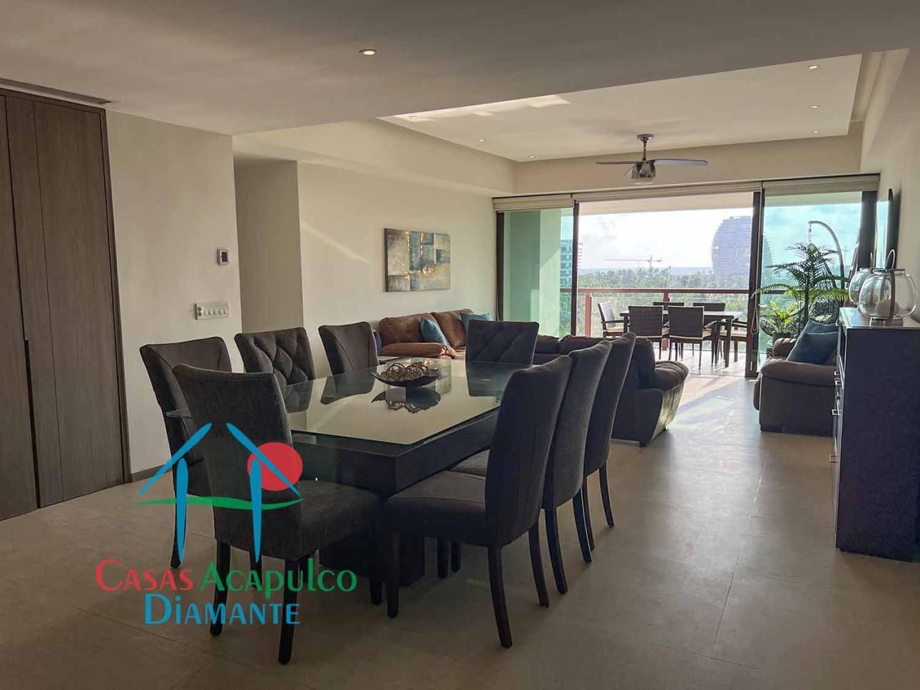 En condominio de playa. Terraza con vista a las albercas — foto 2