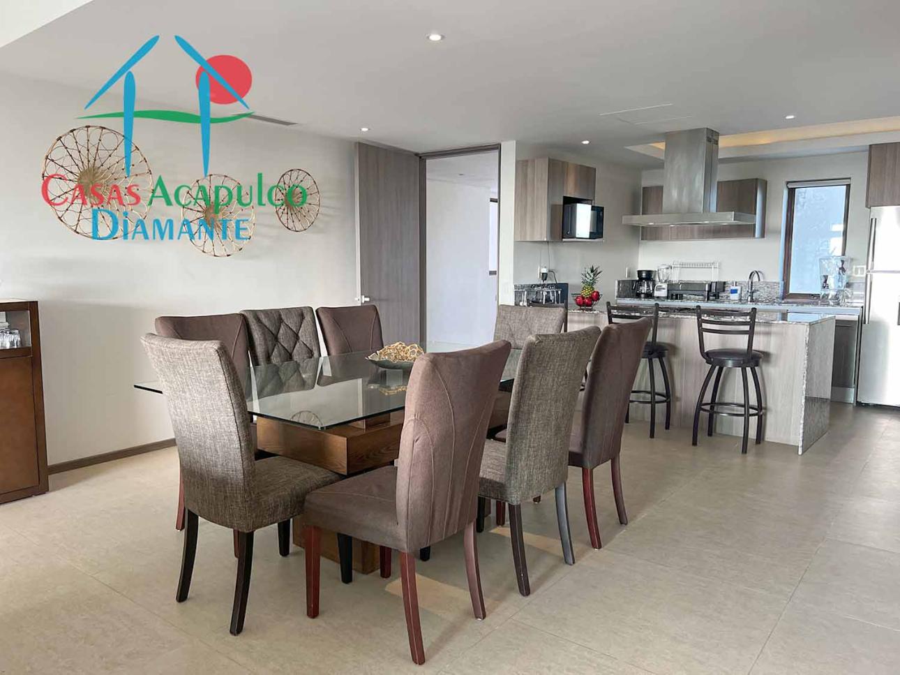 En condominio de playa. Terraza con vista a las albercas — foto 5