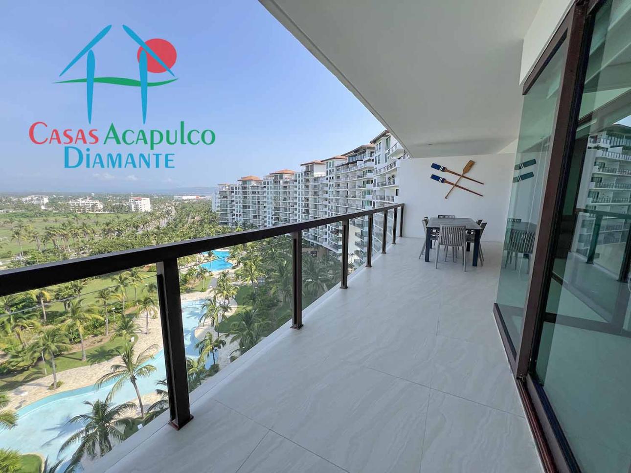 Terraza con vista a las albercas y áreas comunes — foto 8