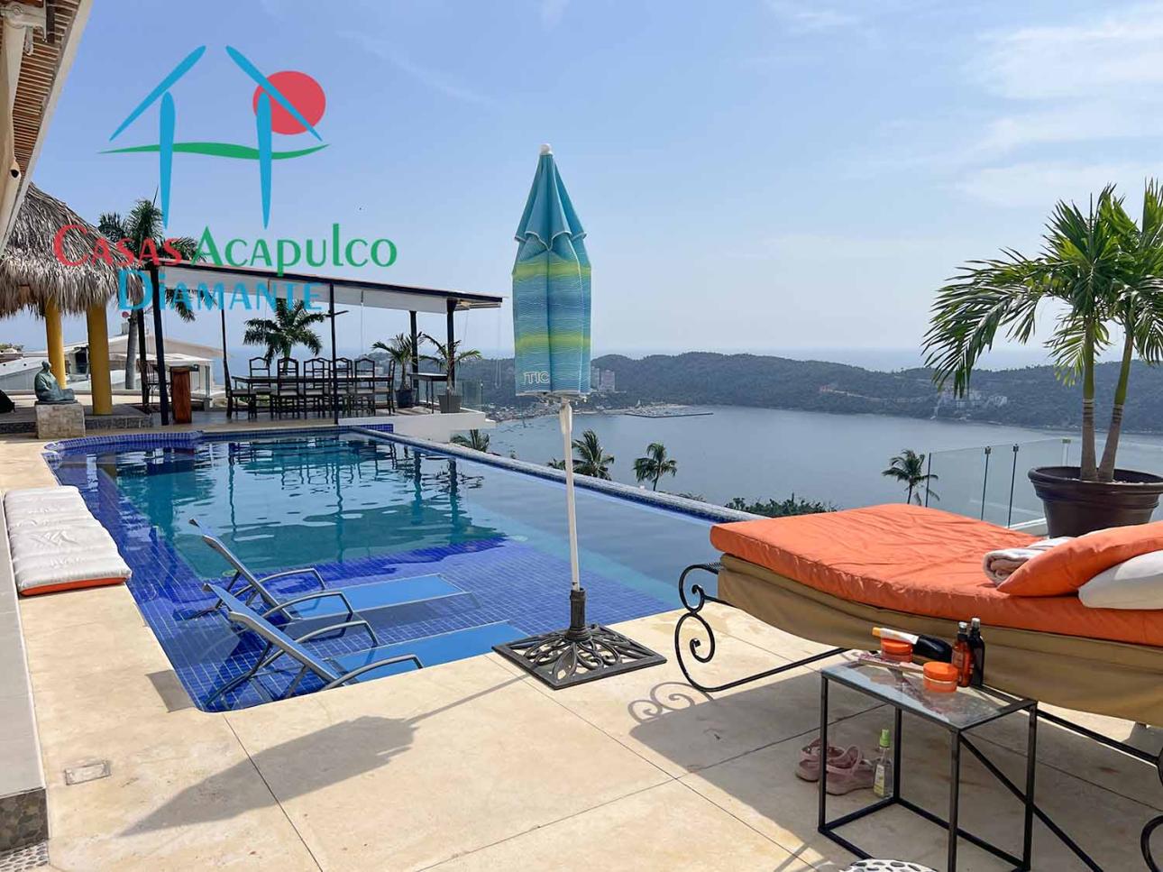 Con alberca Infinity, jacuzzi, vista al mar