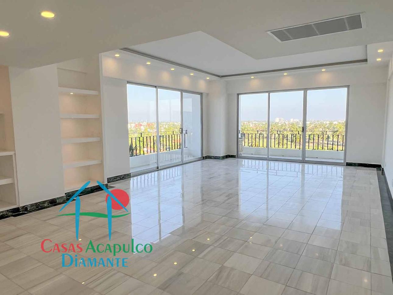 Departamento remodelado con terrazas y vista al golf