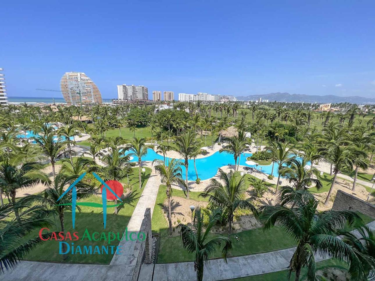 Depa de playa. Terraza Con Vista A Los Jardines — foto 8