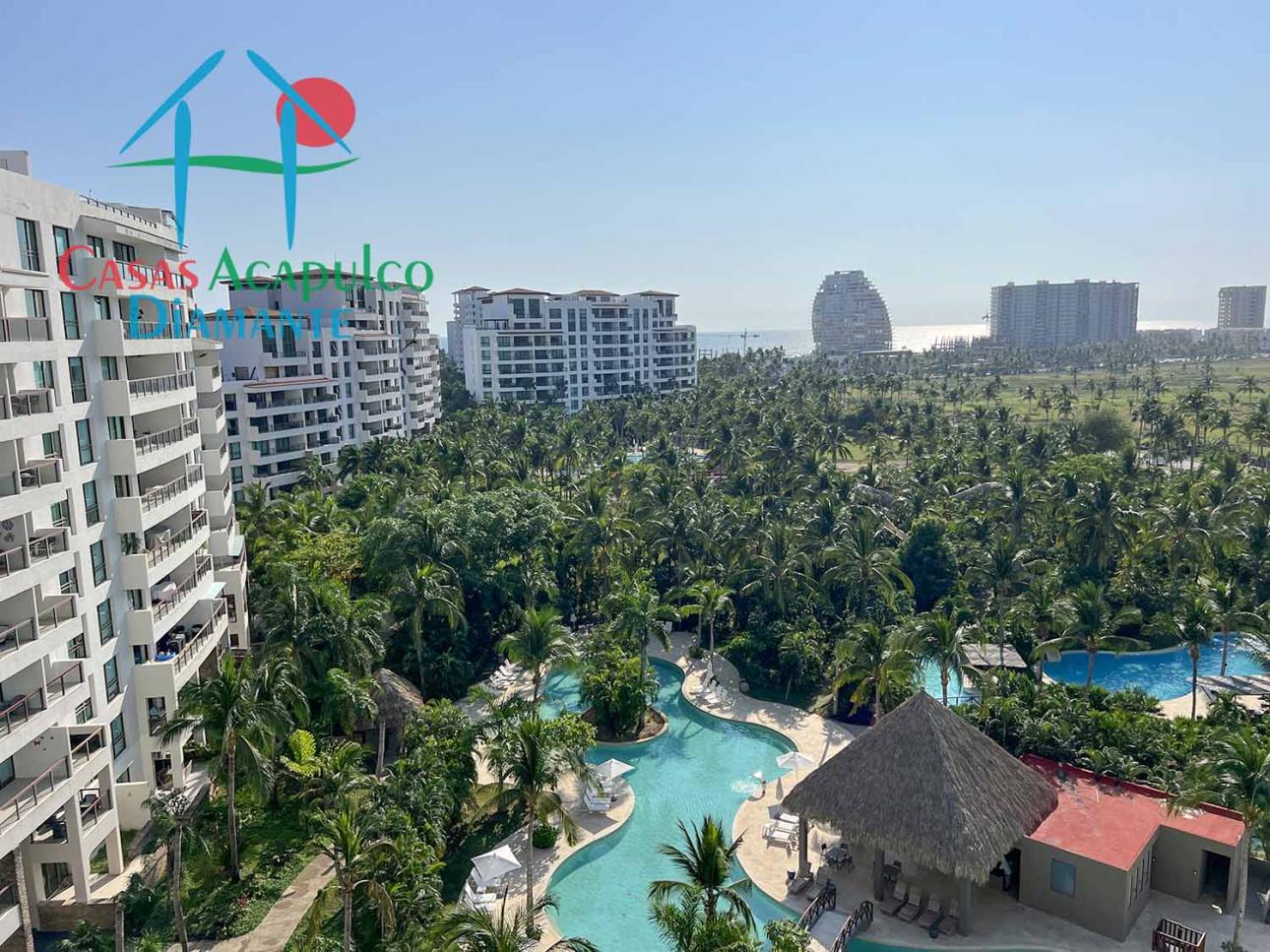 Depa de playa. Terraza Con Vista A Las Albercas — foto 10