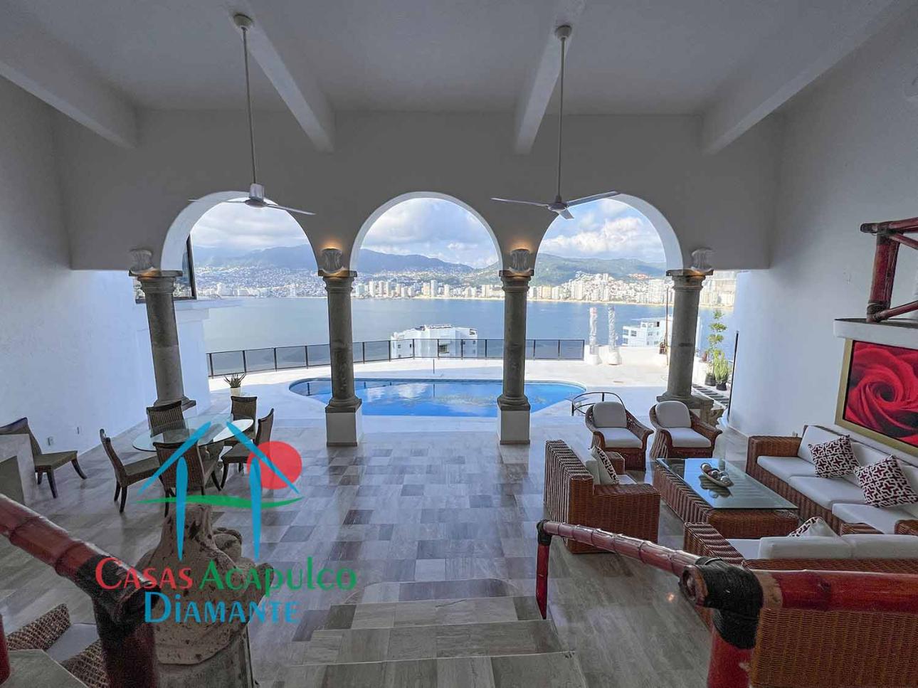Increíble vista a la bahía de Acapulco. Alberca privada — foto 3