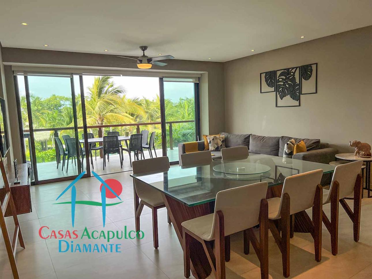 4 recámaras y terraza con vista a las áreas comunes